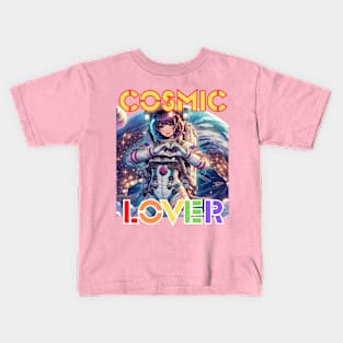 Kawaii, Anime Girl, Cosmic Lover | Catsie Cat Kids T-Shirt